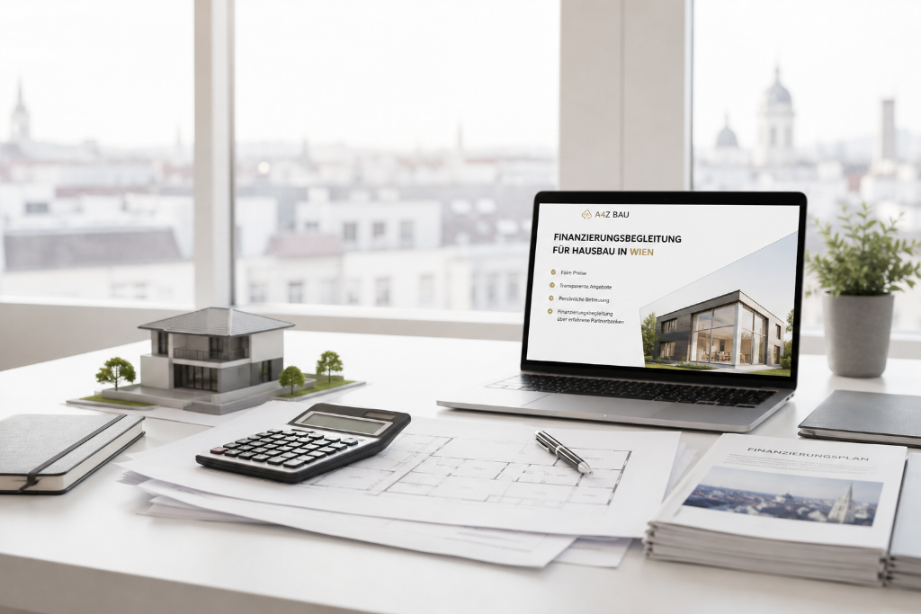 A4Z BAU Finanzierungsbegleitung Wien – Hausbau planen mit transparenten Angeboten und Partnerbanken