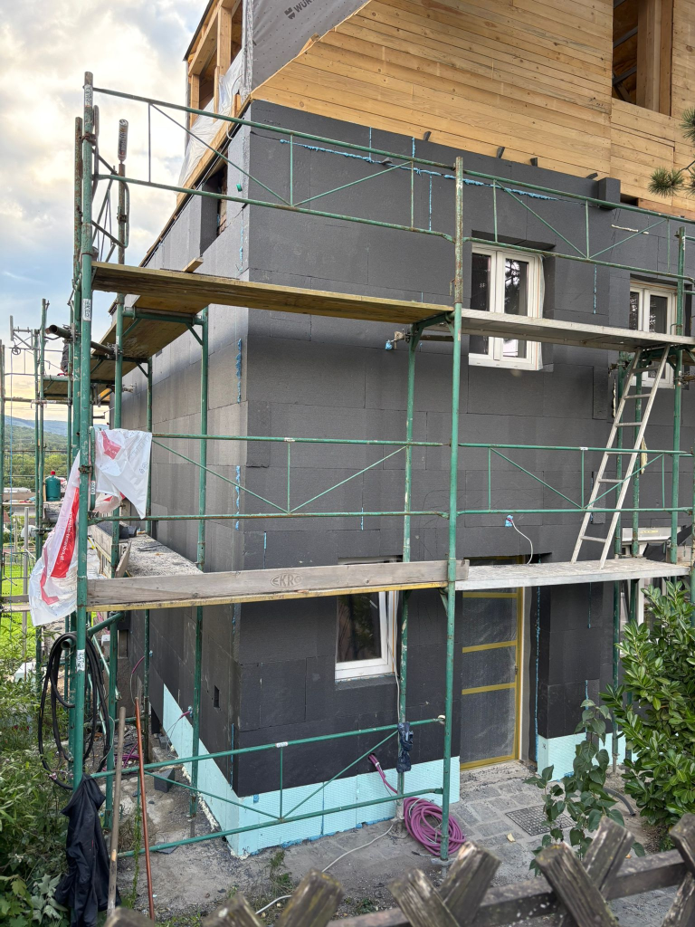 Einfamilienhaus Wien Fassade und Massivbau A4Z BAU